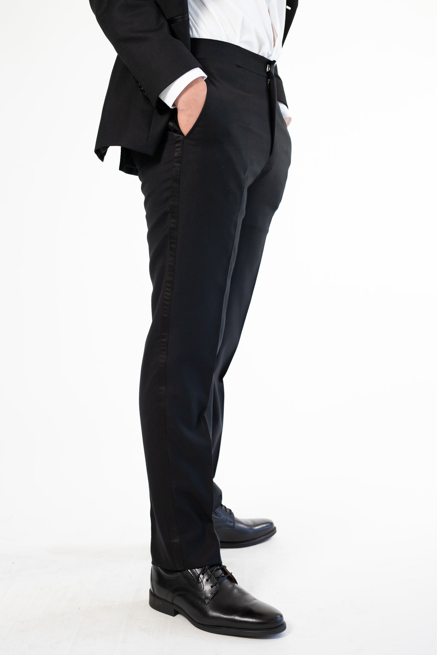 Traje Negro Solapa Novio | Arriendo
